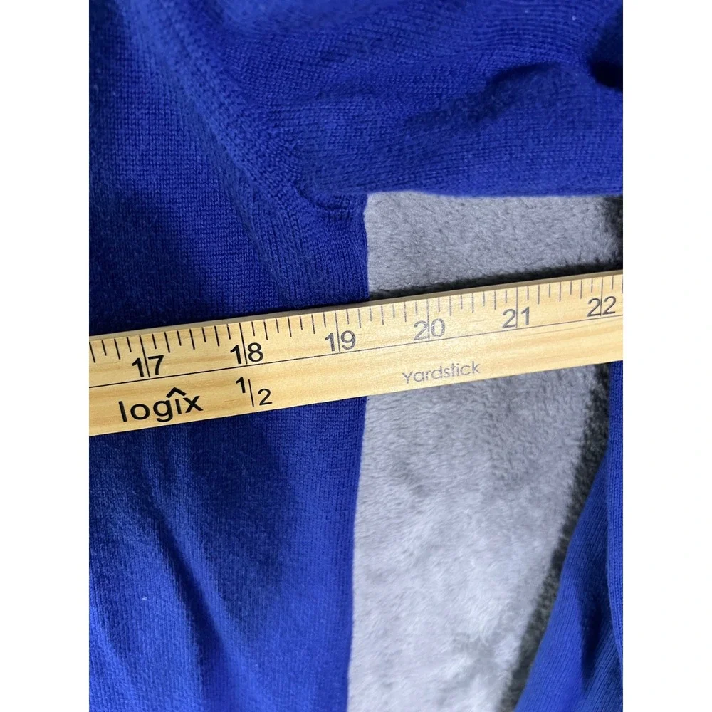 Lacoste Mens Royal Blue Quarter Zip Pullover Sweater Size US Medium FR 4